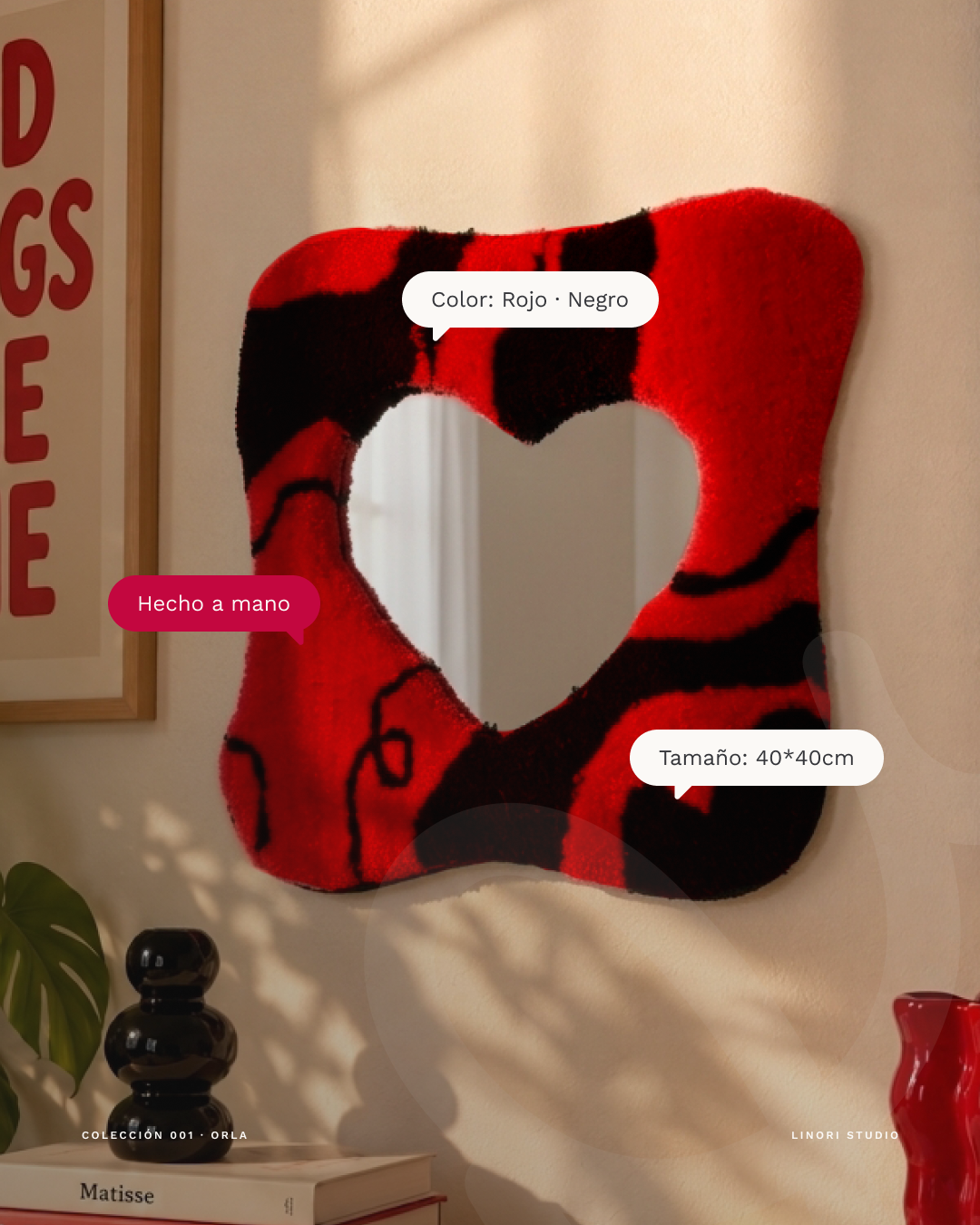 Orla · Trazo — Espejo textil